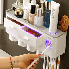 Multi-Functional Toothbrush Holder